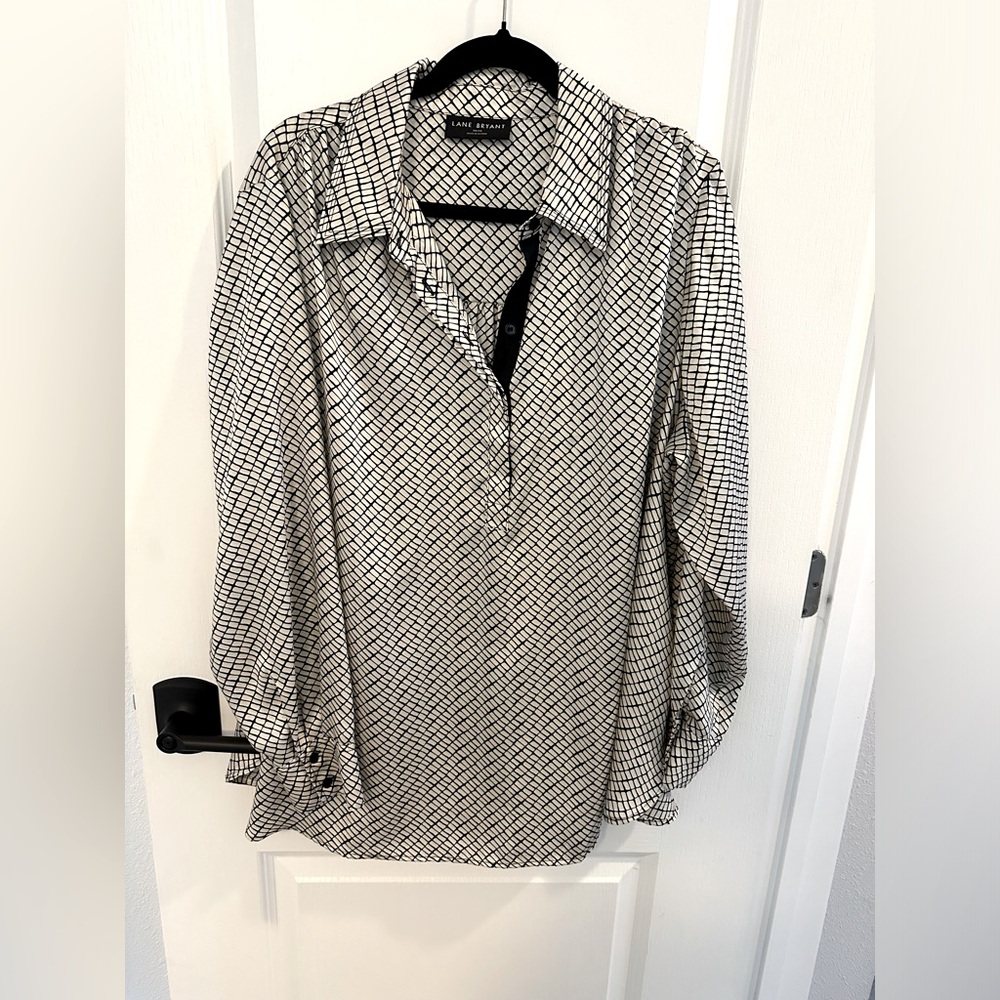 Silky long sleeve dressy top